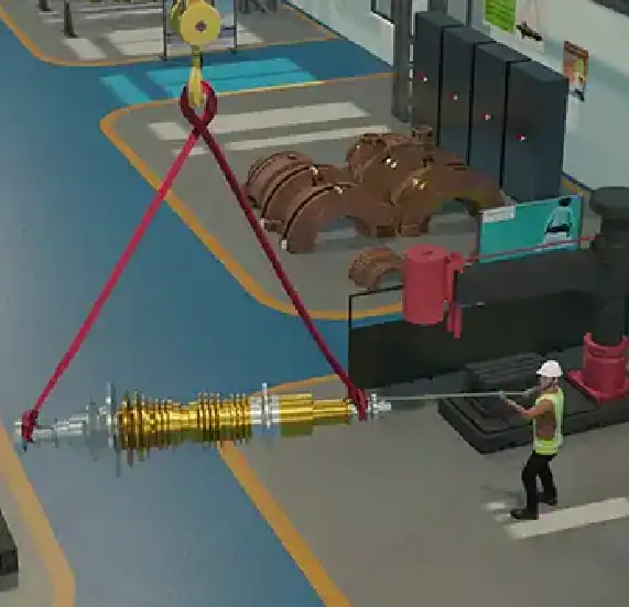 Industrial equipment handling animation