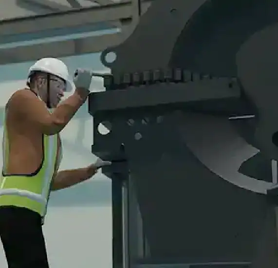 Industrial equipment inspection in 3D animated SOP video
